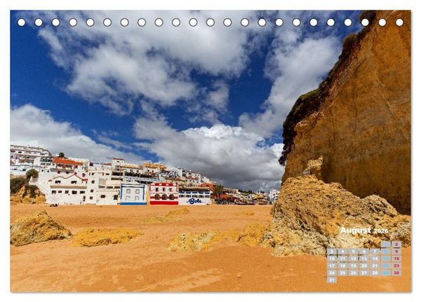 Produktbild: Portugals Traumk&uuml;ste Algarve (Tischkalender 2026 DIN A5 quer), CALVENDO Monatskalender