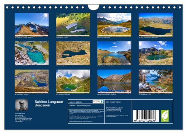 Produktbild: Sch&ouml;ne Lungauer Bergseen (Wandkalender 2026 DIN A4 quer), CALVENDO Monatskalender