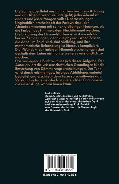 Produktbild: Die farbigen D&auml;mmerungserscheinungen