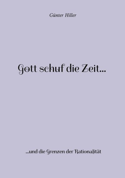 Produktbild: Gott schuf die Zeit...