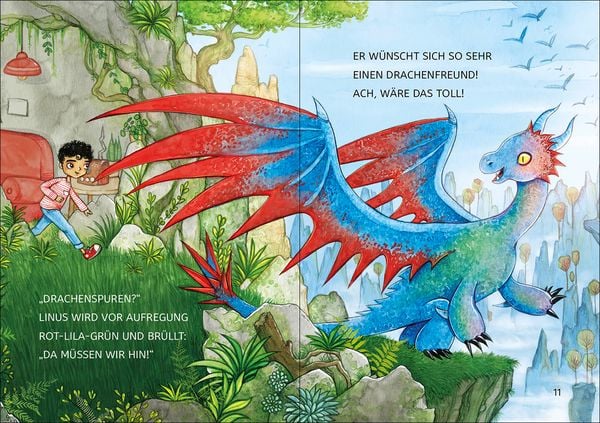 Leselöwen 1. Klasse - Drachenfreund gesucht! (Großbuchstabenausgabe)