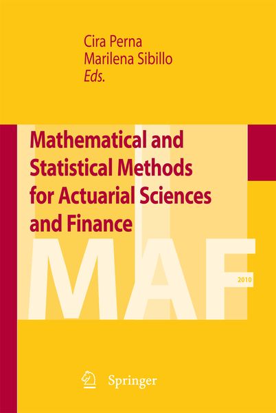 Produktbild: Mathematical and Statistical Methods for Actuarial Sciences and Finance