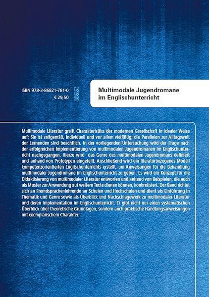 Produktbild: Multimodale Jugendromane im Englischunterricht