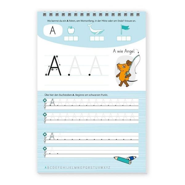 Produktbild: TR&Ouml;TSCH - Die Maus Mein Spurrillenblock Gro&szlig;buchstaben &Uuml;bungsbuch
