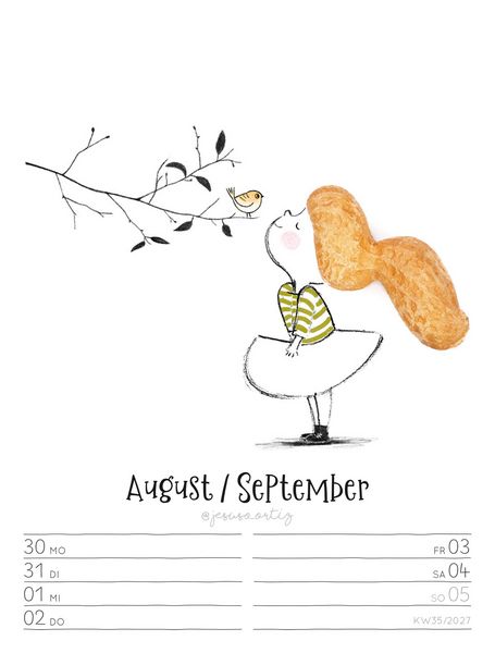 Produktbild: Little Dreams Wochenplaner Kalender 2027