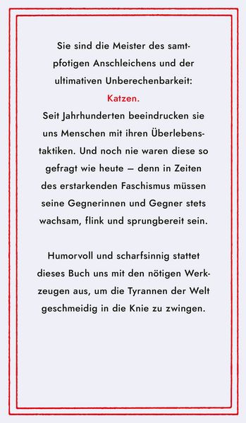 Produktbild: Von Katzen lernen, den Faschismus zu &uuml;berstehen