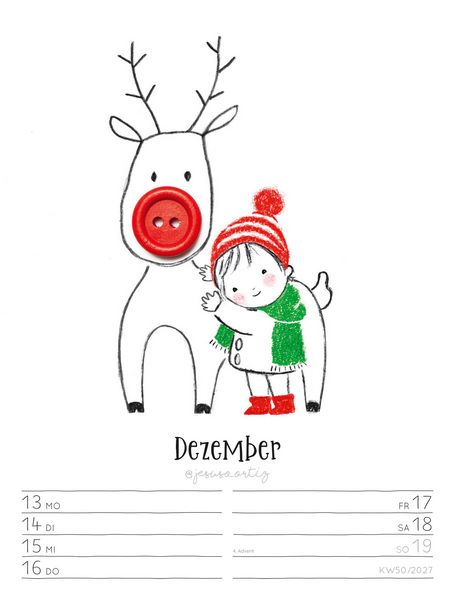 Produktbild: Little Dreams Wochenplaner Kalender 2027
