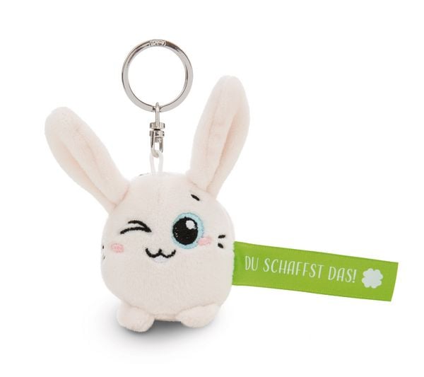 Produktbild: Schl&uuml;sselanh&auml;nger Hase Du schaffst das! gr&uuml;n 5cm