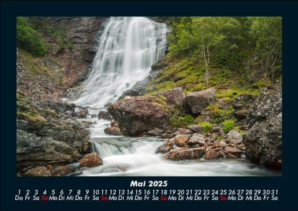Produktbild: Wasserf&auml;lle 2025 Fotokalender DIN A5
