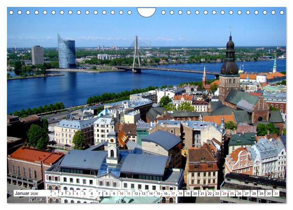 Produktbild: Glanzlichter Rigas - Lettlands prachtvolle Hauptstadt (Wandkalender 2026 DIN A4 quer), CALVENDO Monatskalender
