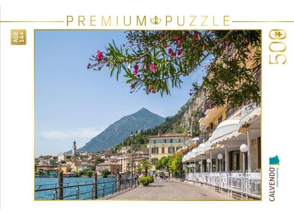 CALVENDO Puzzle GARDASEE Limone sul Garda Uferpromenade | 500 Teile Lege-Größe 48 × 36 cm Foto-Puzzle für Erwachsene