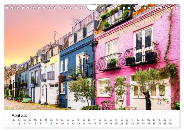 Produktbild: London, bunt und sch&ouml;n! (Wandkalender 2027 DIN A4 quer), CALVENDO Monatskalender