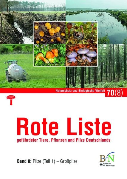 Produktbild: Rote Liste gef&auml;hrdeter Tiere, Pflanzen und Pilze Deutschlands - Bd 8: Pilze (Teil 1)-Gro&szlig;pilze