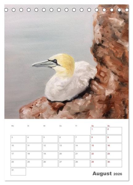 Produktbild: Malerisches Helgoland (Tischkalender 2026 DIN A5 hoch), CALVENDO Monatskalender