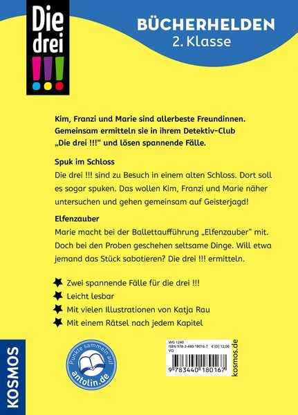 Die drei !!!, Bücherhelden 2. Klasse, Doppelband 1, Geisterspuk und Elfenzauber