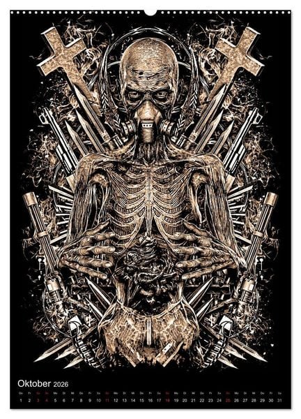 Produktbild: BLOODBOY/FEAR ILLUSTRATION (Wandkalender 2026 DIN A2 hoch), CALVENDO Monatskalender