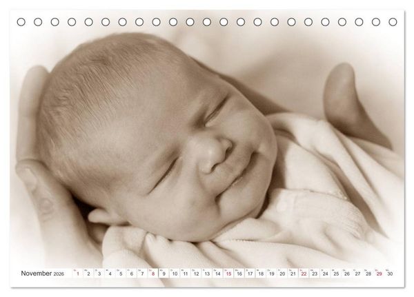 Produktbild: Babys - Willkommen im Leben (Tischkalender 2026 DIN A5 quer), CALVENDO Monatskalender