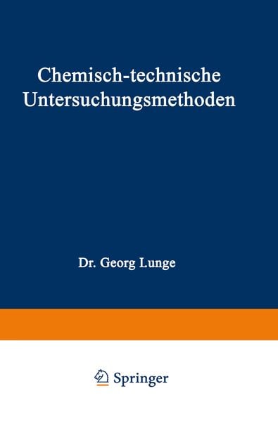 Produktbild: Chemisch-technische Untersuchungsmethoden