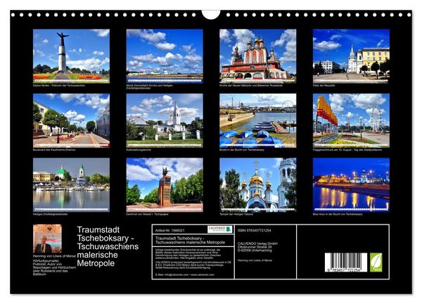 Produktbild: Traumstadt Tscheboksary - Tschuwaschiens malerische Metropole (Wandkalender 2026 DIN A3 quer), CALVENDO Monatskalender