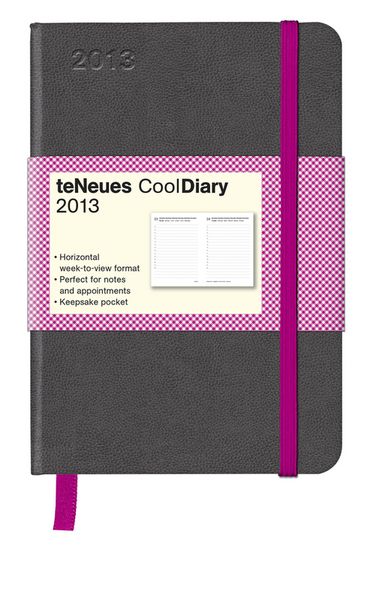 Produktbild: Cool Diary, Tageskalender klein, Grey/Vichy Pink/White 2013