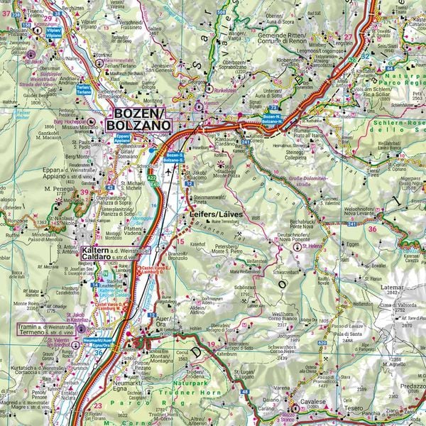 Produktbild: freytag & berndt Stra&szlig;enkarte Trentino-S&uuml;dtirol - Venetien 1:200.000