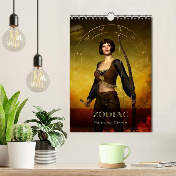 Produktbild: Zodiac Fantasy Circle (Wall Calendar 2026 DIN A4 portrait), CALVENDO 12 Month Wall Calendar