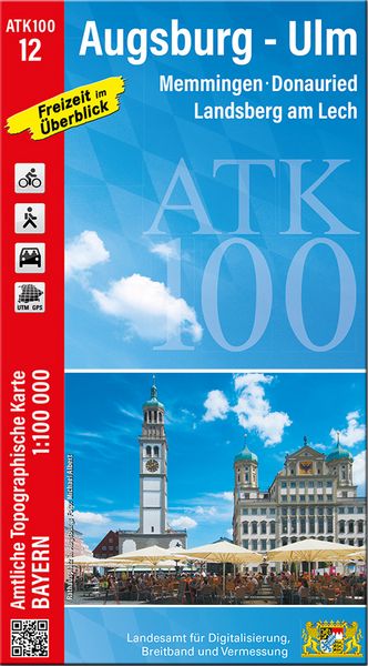 Produktbild: ATK100-12 Augsburg-Ulm (Amtliche Topographische Karte 1:100000)