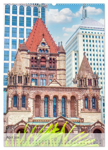 Produktbild: USA - Historisches Boston (hochwertiger Premium Wandkalender 2026 DIN A2 hoch), Kunstdruck in Hochglanz