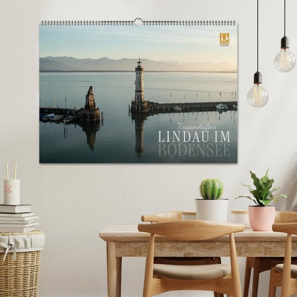 Produktbild: Traumhaftes Lindau im Bodensee (Wandkalender 2026 DIN A2 quer), CALVENDO Monatskalender