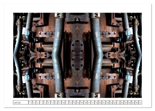 Produktbild: Faszination Spiegelung - Industrie und Technik (Tischkalender 2026 DIN A5 quer), CALVENDO Monatskalender