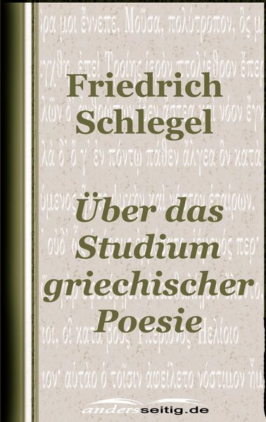 Produktbild: &Uuml;ber das Studium der griechischen Poesie