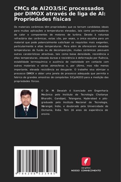 Produktbild: CMCs de Al2O3/SiC processados por DIMOX atrav&eacute;s de liga de Al: Propriedades f&iacute;sicas