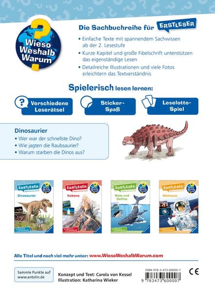 Produktbild: Wieso? Weshalb? Warum? Erstleser, Band 1 - Dinosaurier