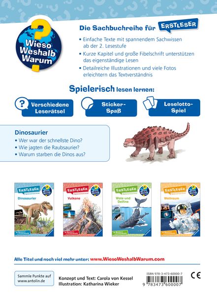 Produktbild: Wieso? Weshalb? Warum? Erstleser, Band 1 - Dinosaurier