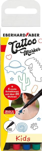Produktbild: Eberhard Faber Tattoostifte Set Kids 4er Set