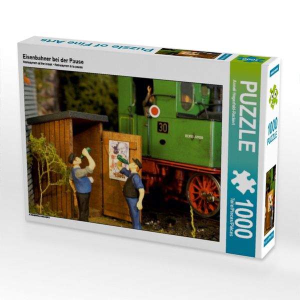 Produktbild: CALVENDO Puzzle Eisenbahner bei der Pause | 1000 Teile Lege-Gr&ouml;&szlig;e 64x48cm Foto-Puzzle f&uuml;r gl&uuml;ckliche Stunden