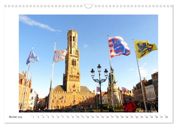 Produktbild: Profiter de Bruges (Calendrier mural 2026 DIN A3 vertical), CALVENDO calendrier mensuel