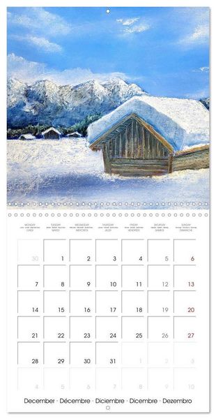 Produktbild: Winter paintings (Wall Calendar 2026 12 &times; 12 Inch) CALVENDO 12 Month Wall Calendar