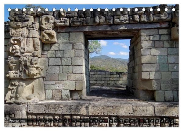 Produktbild: Von Mayas und Azteken - Mexiko, Guatemala und Honduras (Tischkalender 2026 DIN A5 quer), CALVENDO Monatskalender