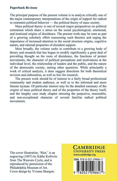 Produktbild: Mass Society and Political Conflict