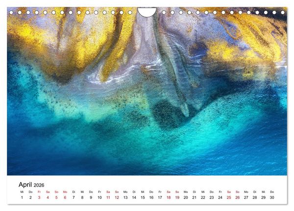 Produktbild: Island Luftaufnahmen (Wandkalender 2026 DIN A4 quer), CALVENDO Monatskalender