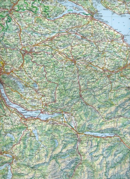 Produktbild: Generalkarte der Schweiz 1:300 000