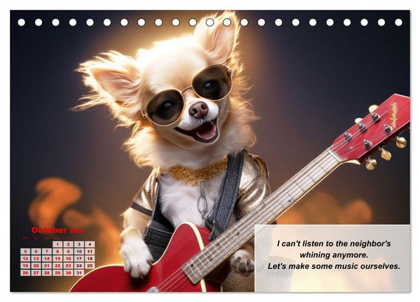 Produktbild: Great fun for Chihuahua lovers (Desk Calendar 2026 DIN A5 landscape), CALVENDO 12 Month DeskCalendar