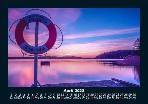 Produktbild: Die Seen der Erde 2025 Fotokalender DIN A5