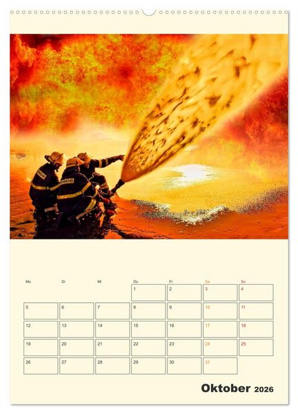 Produktbild: Feuerwehr - der Kalender (Wandkalender 2026 DIN A2 hoch), CALVENDO Monatskalender