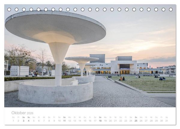 Produktbild: Darmstadt &ndash; G&auml;rten, Kunst, Architektur (Tischkalender 2026 DIN A5 quer), CALVENDO Monatskalender
