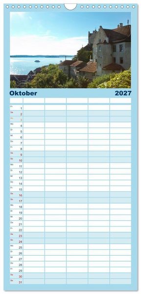 Produktbild: Familienplaner 2027 - Ein Jahr am BODENSEE mit 5 Spalten (Wandkalender, 21 x 45 cm) CALVENDO