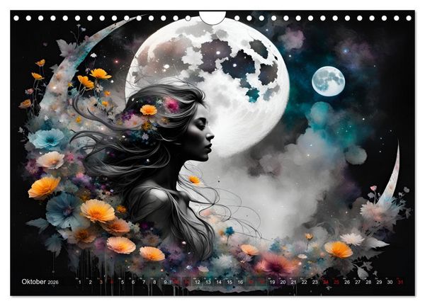 Produktbild: Geheimnisvolle Silhouetten (Wandkalender 2026 DIN A4 quer), CALVENDO Monatskalender