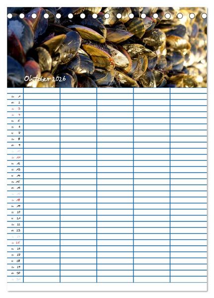 Produktbild: Meer Zeit f&uuml;r uns! (Tischkalender 2026 DIN A5 hoch), CALVENDO Monatskalender