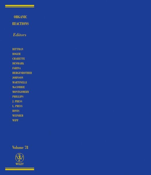 Produktbild: Organic Reactions, Volume 78